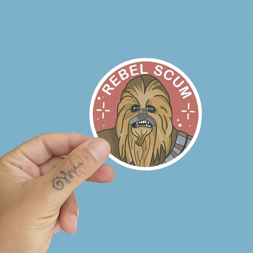 Pegatina vinilada Rebel Scum