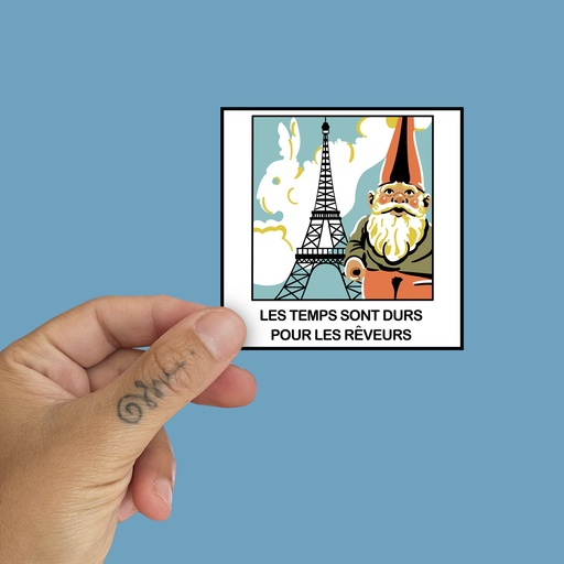 Pegatina Times are hard for dreamers by la barbuda