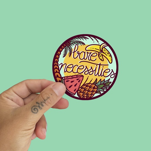 Pegatina Bare Necessities  by la barbuda