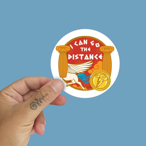 Pegatina I can go the distance by la barbuda