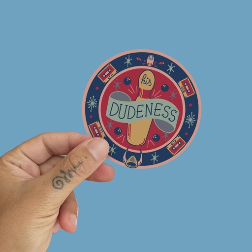 Pegatina Alfombra His Dudeness by la barbuda