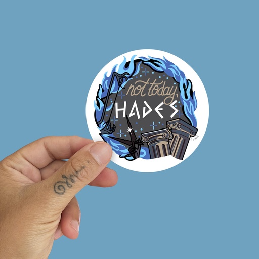 Pegatina Not today, Hades by la barbuda