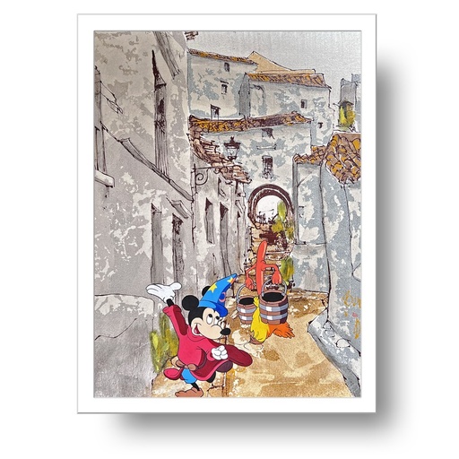 Lámina Fantasia escobas agua