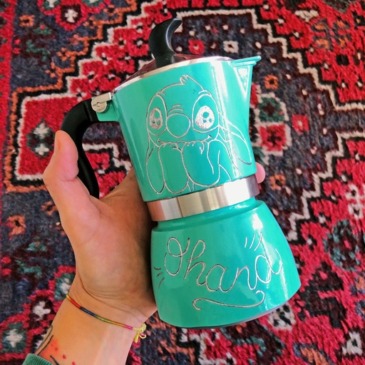 Cafetera Bialetti Fiammetta Grabada a mano Ohana