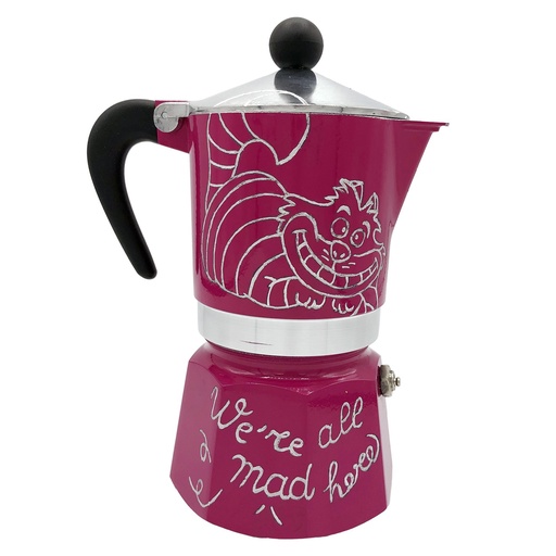 Cafetera Bialetti Rainbow Grabada a mano Cheshire