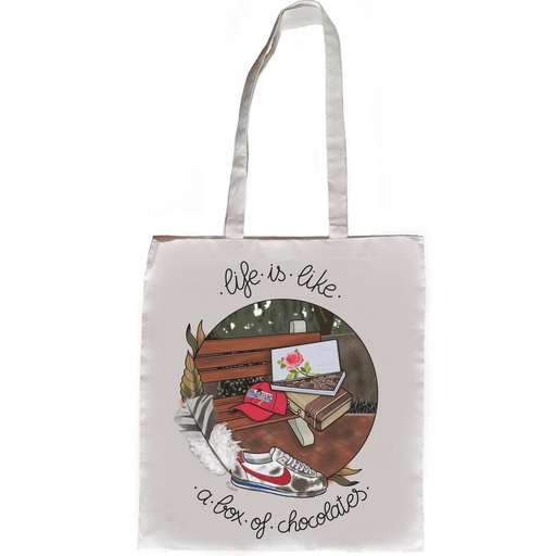 Bolso Forrest La vida es como una caja de bombones
