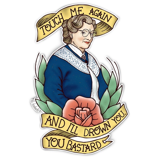 Edición limitada pegatina estática Touch me again