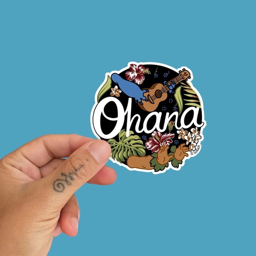 Edición limitada pegatina vinilada Ohana