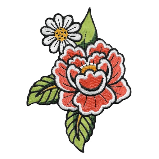 Filler parche flor roja