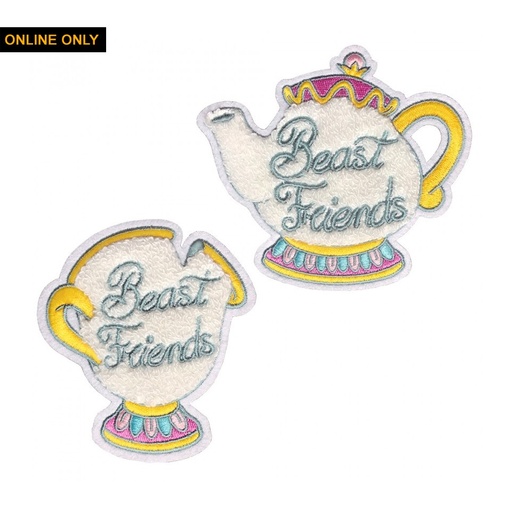 Pack Parches Beast Friends taza y tetera