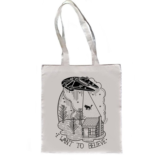 Bolso I want to Believe blanco