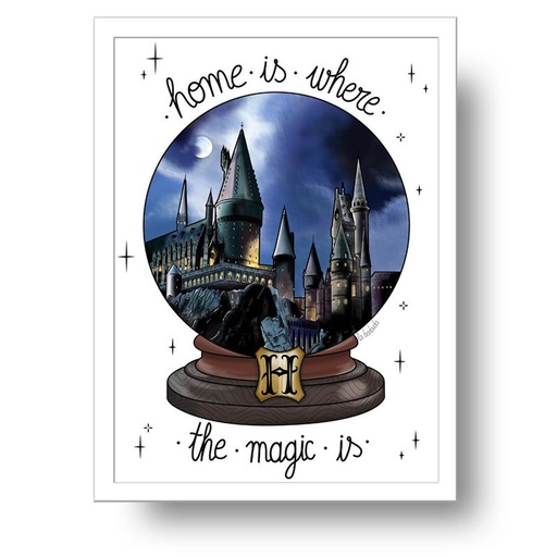 Lámina Home is where the magic is de la barbuda