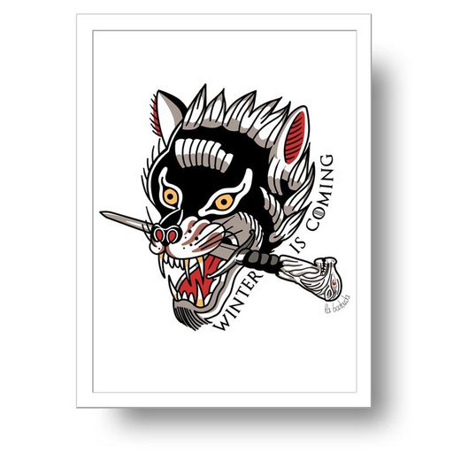 Lámina Winter is Coming Lobo