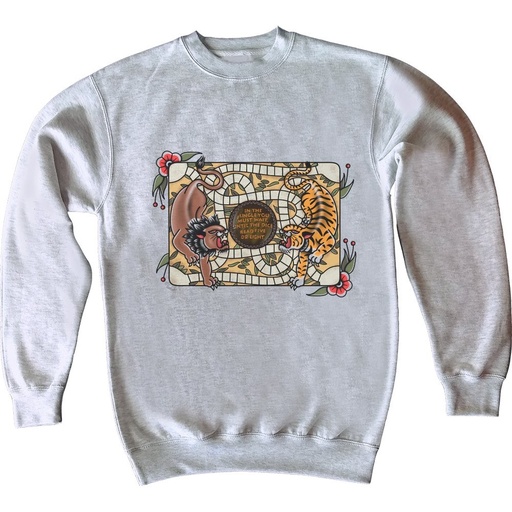 Sudadera In the jungle you must wait tigre y león