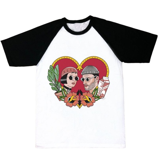 Camiseta mangas negras León y Mathilda