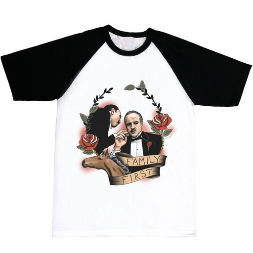 Camiseta mangas negras Family First