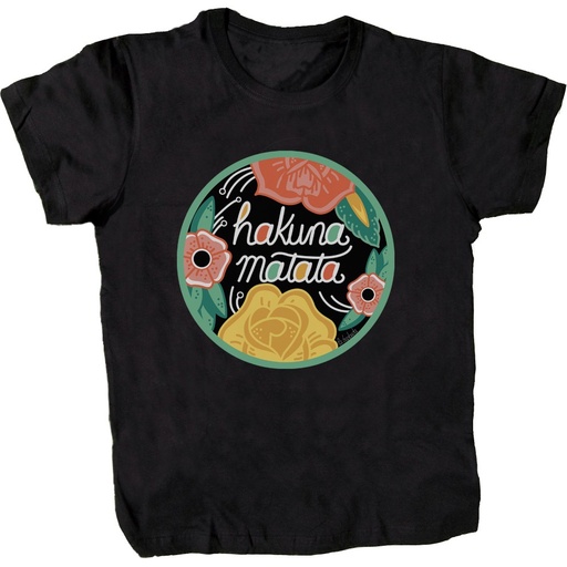 Camiseta negra Hakuna Matata