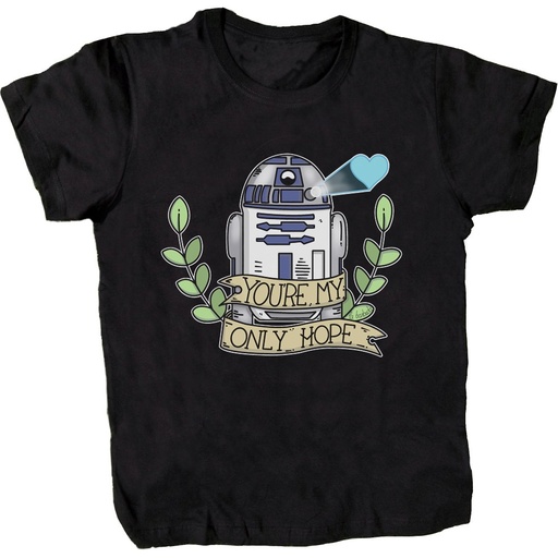 Camiseta negra You are my only hope