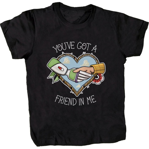 Camiseta negra You've got a friend in me