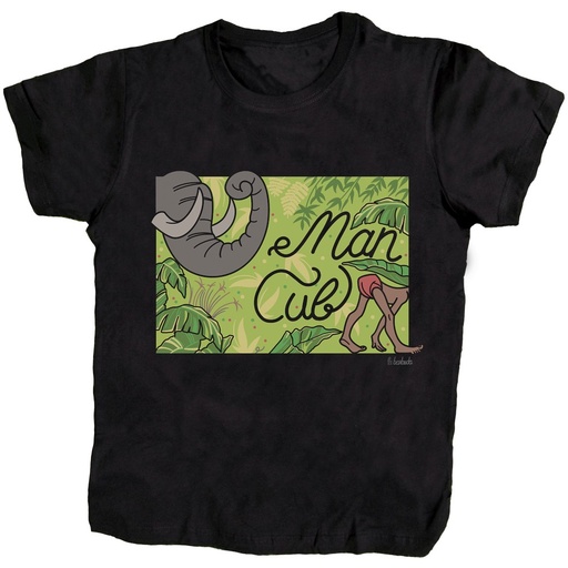 Cachorro Humano jungla camiseta negra