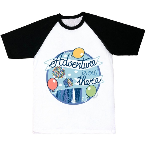 Adventure is out there camiseta
