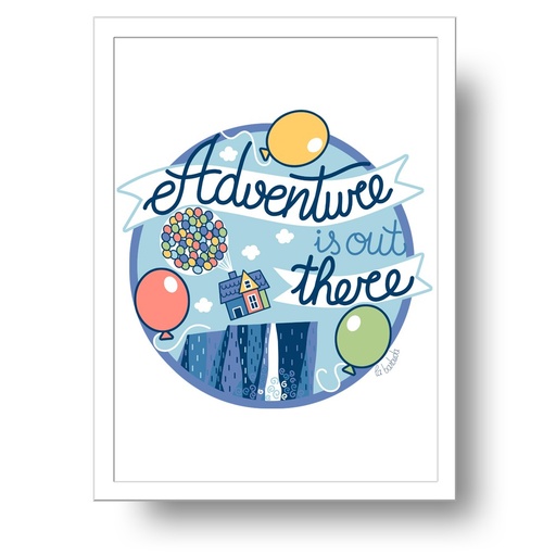 Adventure is out there lámina