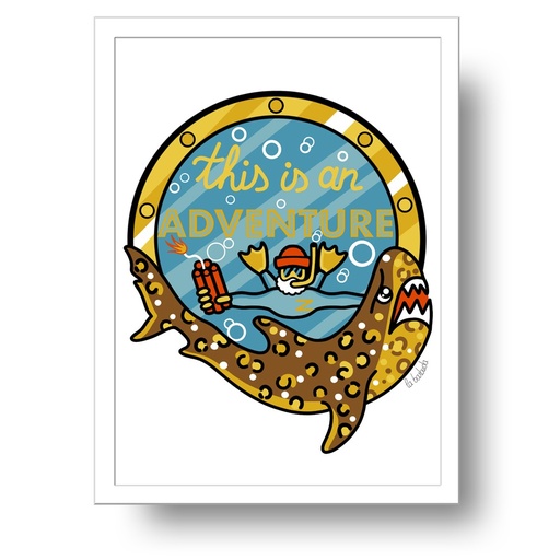 This is an Adventure Zissou lámina