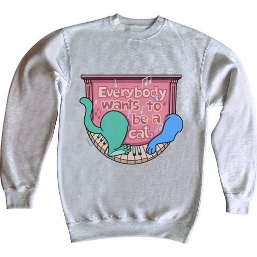 Sudadera Piano Everybody wants to be a cat