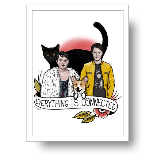 Lámina everything is connected