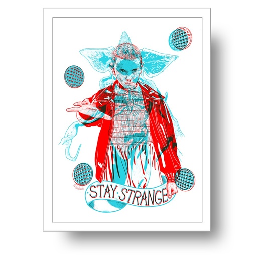 Lámina esteganográfica Strange and Pretty + filtros de luz (rojo y azul)