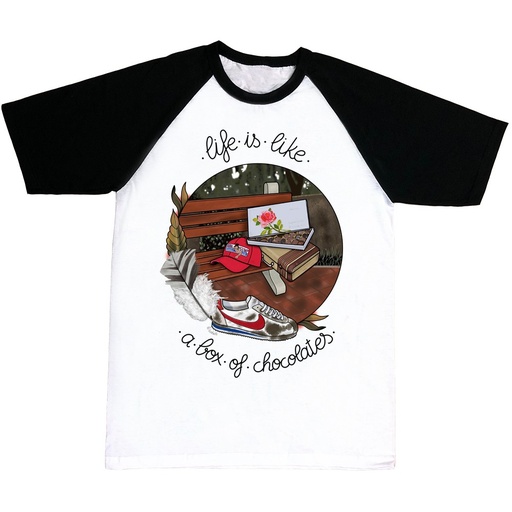 Camiseta Forrest La vida es como una caja de bombones