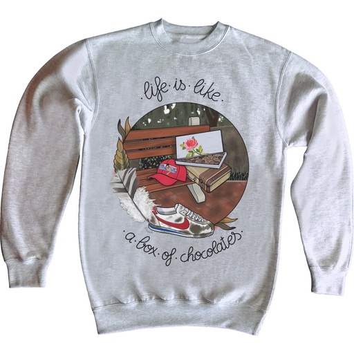 Sudadera Forrest Life is like a box of chocolates