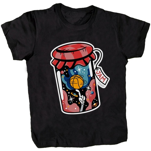 Camiseta negra Jam Basket