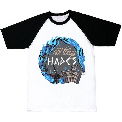 Camiseta mangas negras Not today, Hades